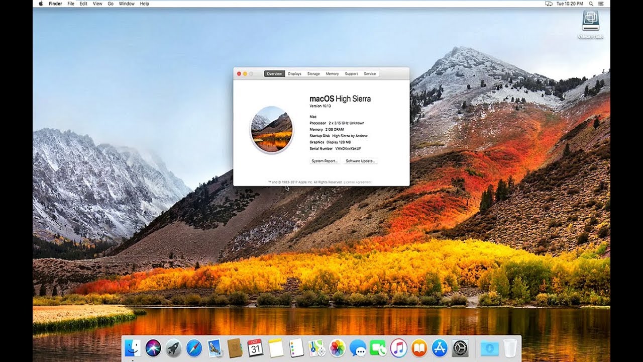 mac os sierra vmware tools download